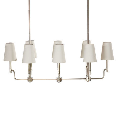 Turnbull Linear Chandelier, Polished Nickel image