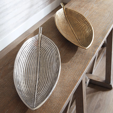 Antiqued Leaf Tray Product Tile Hover Image 432439