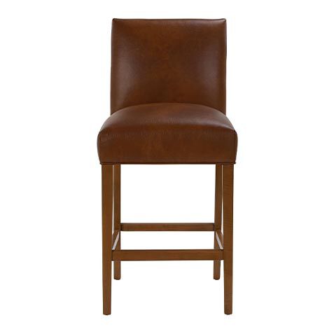 Thomas Leather Barstool image 727310