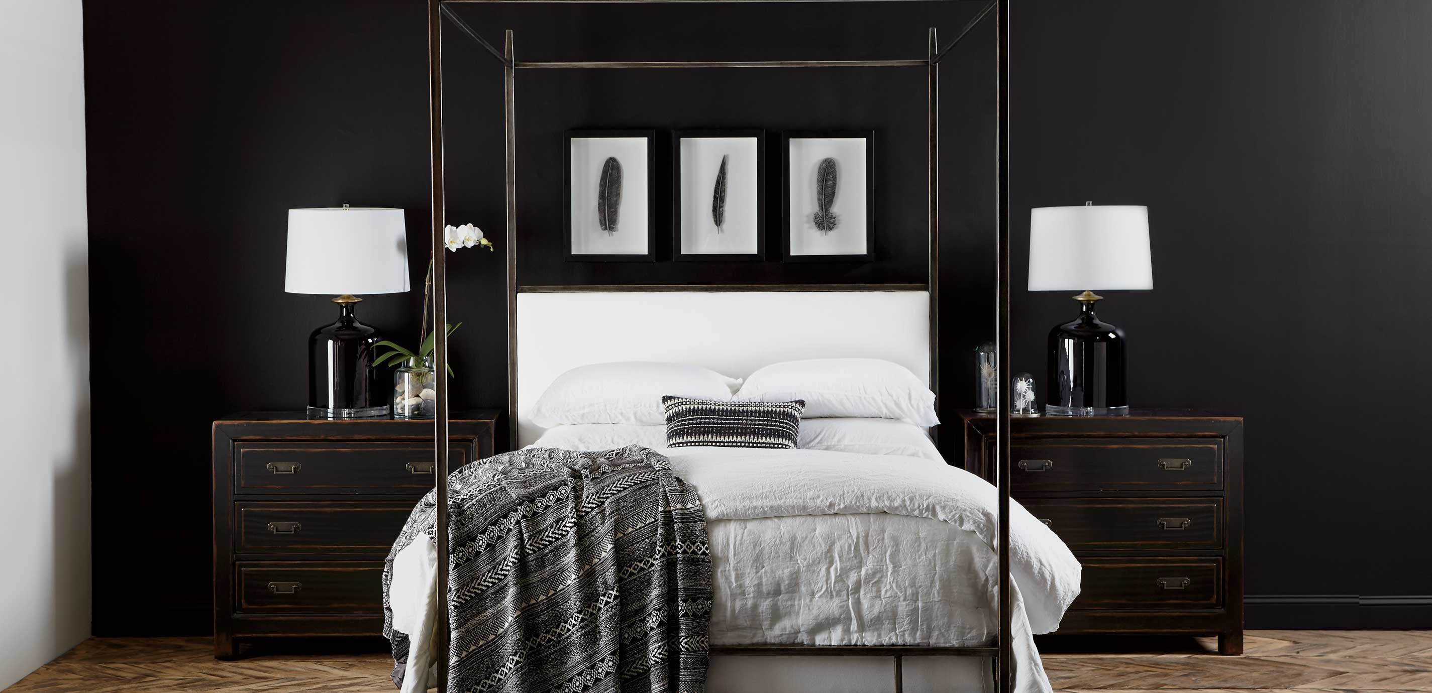 Lincoln Upholstered Poster Bed Beds Ethan Allen