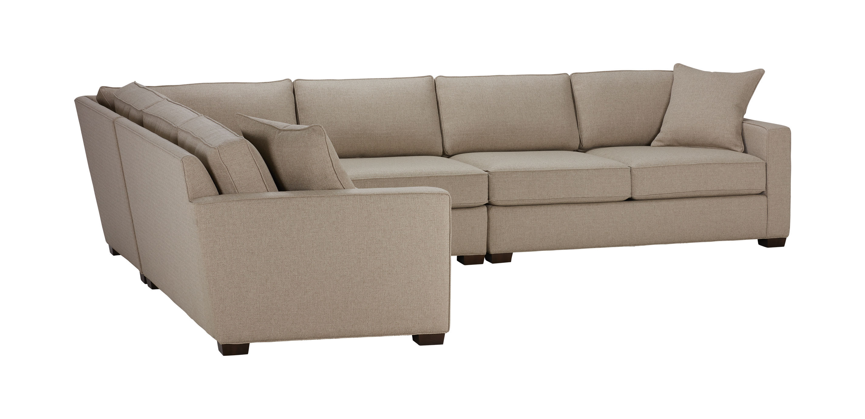 Spencer Four Piece Track Arm Sectional Ethan Allen