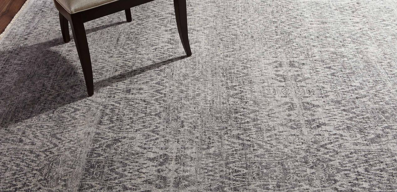 Ikat Rug, Gray/Ivory Ikat Rugs Ethan Allen