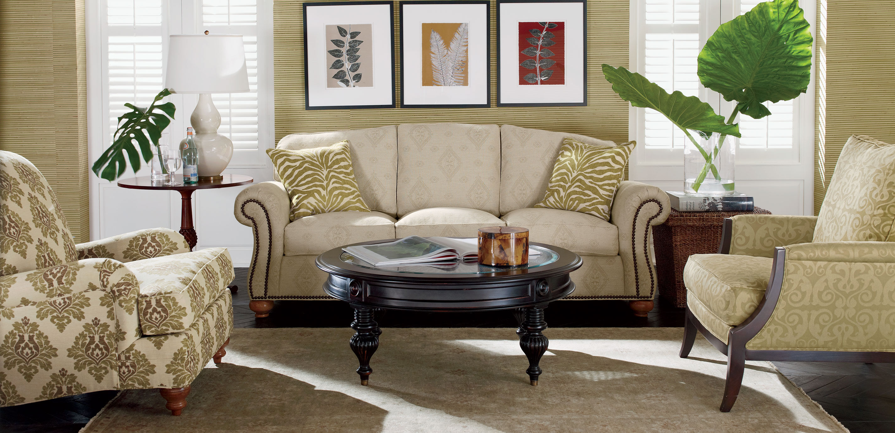 Maya Round Coffee Table Coffee Tables Ethan Allen