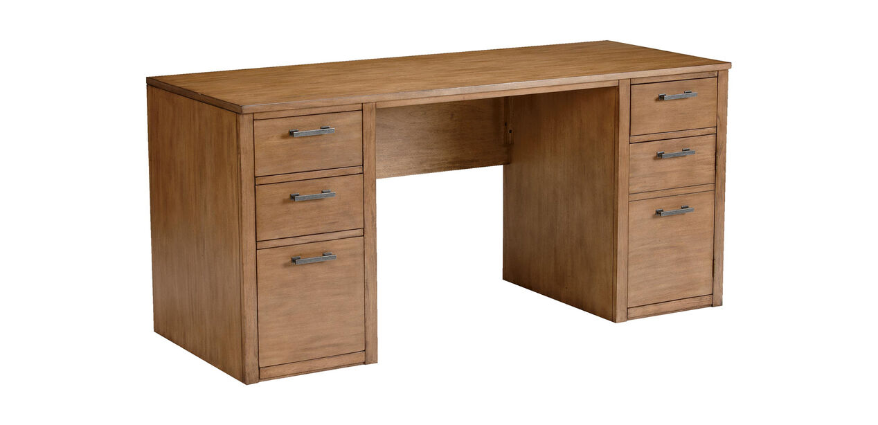 Duke 60" Double Pedestal Desk Desks Ethan Allen