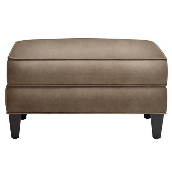 Bridgers Leather Ottoman