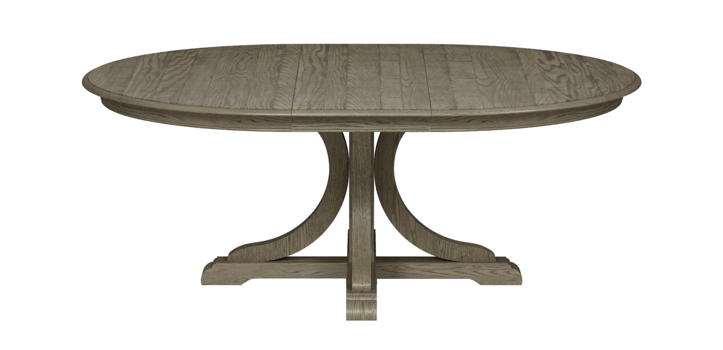 Corin Rough-Sawn Round Extension Dining Table_2