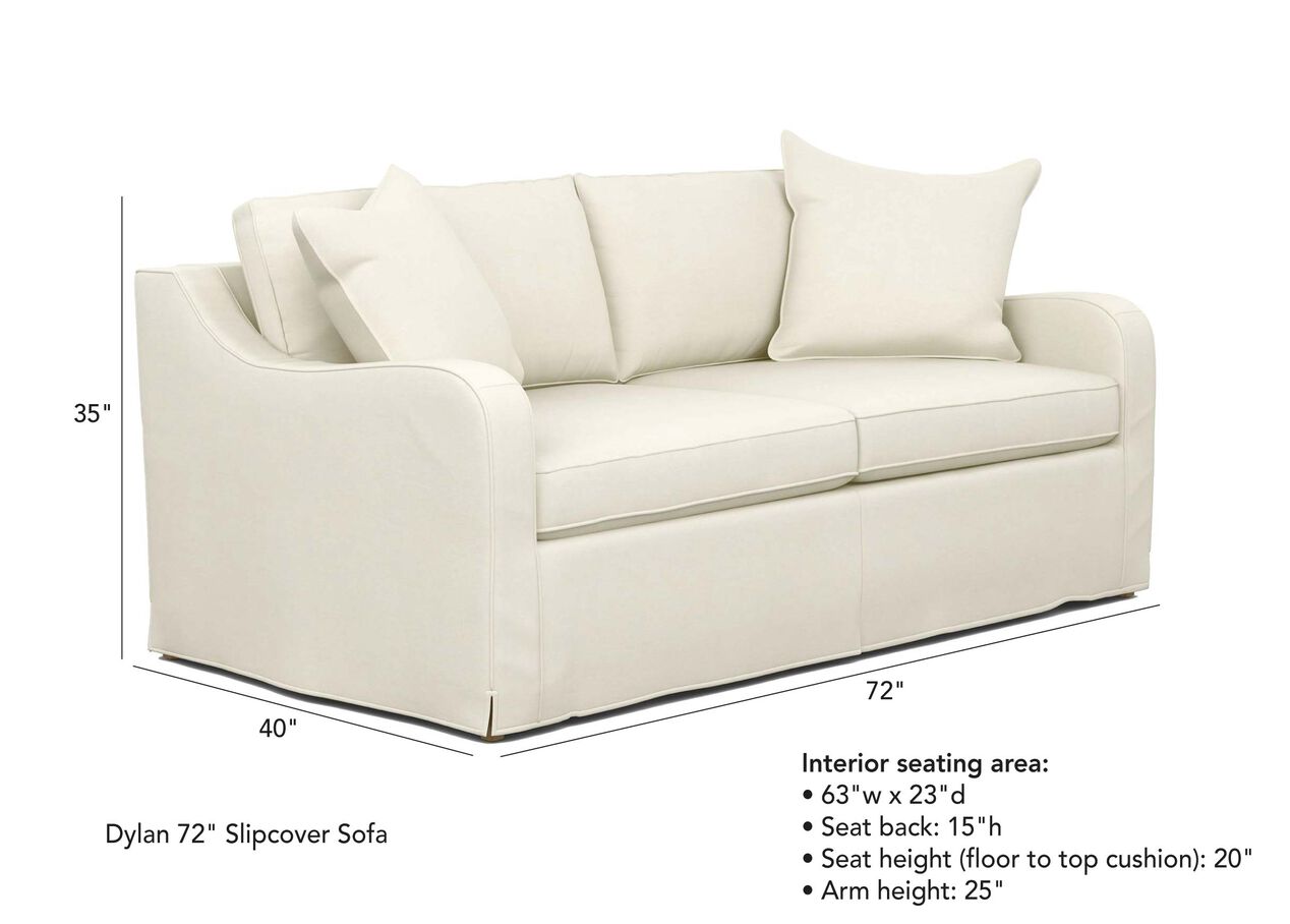 Dylan Slipcovered Sofa Sofas & Loveseats Ethan Allen