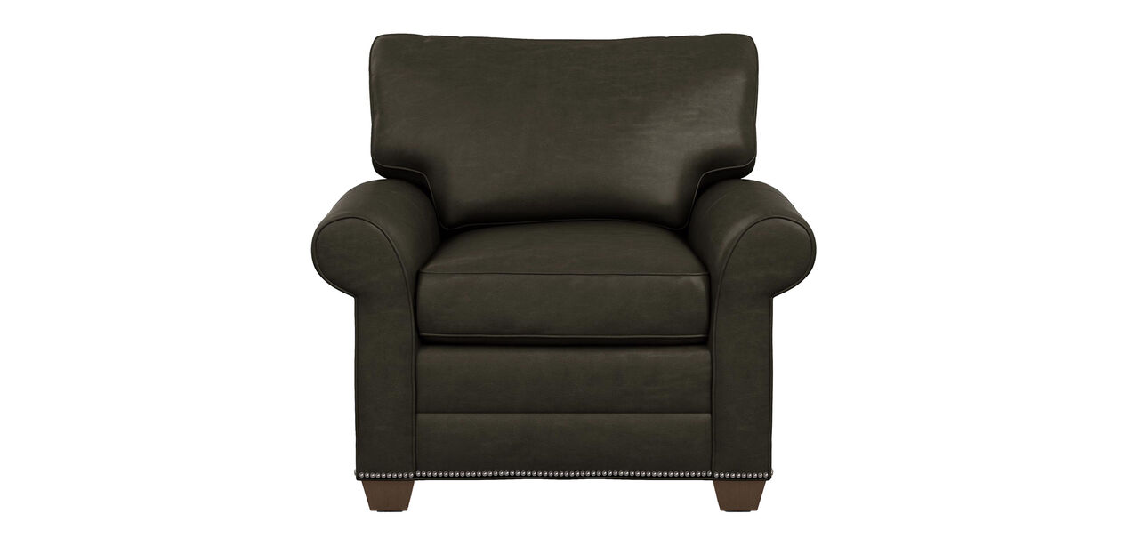 RollArm Leather Chair The Collection Ethan Allen