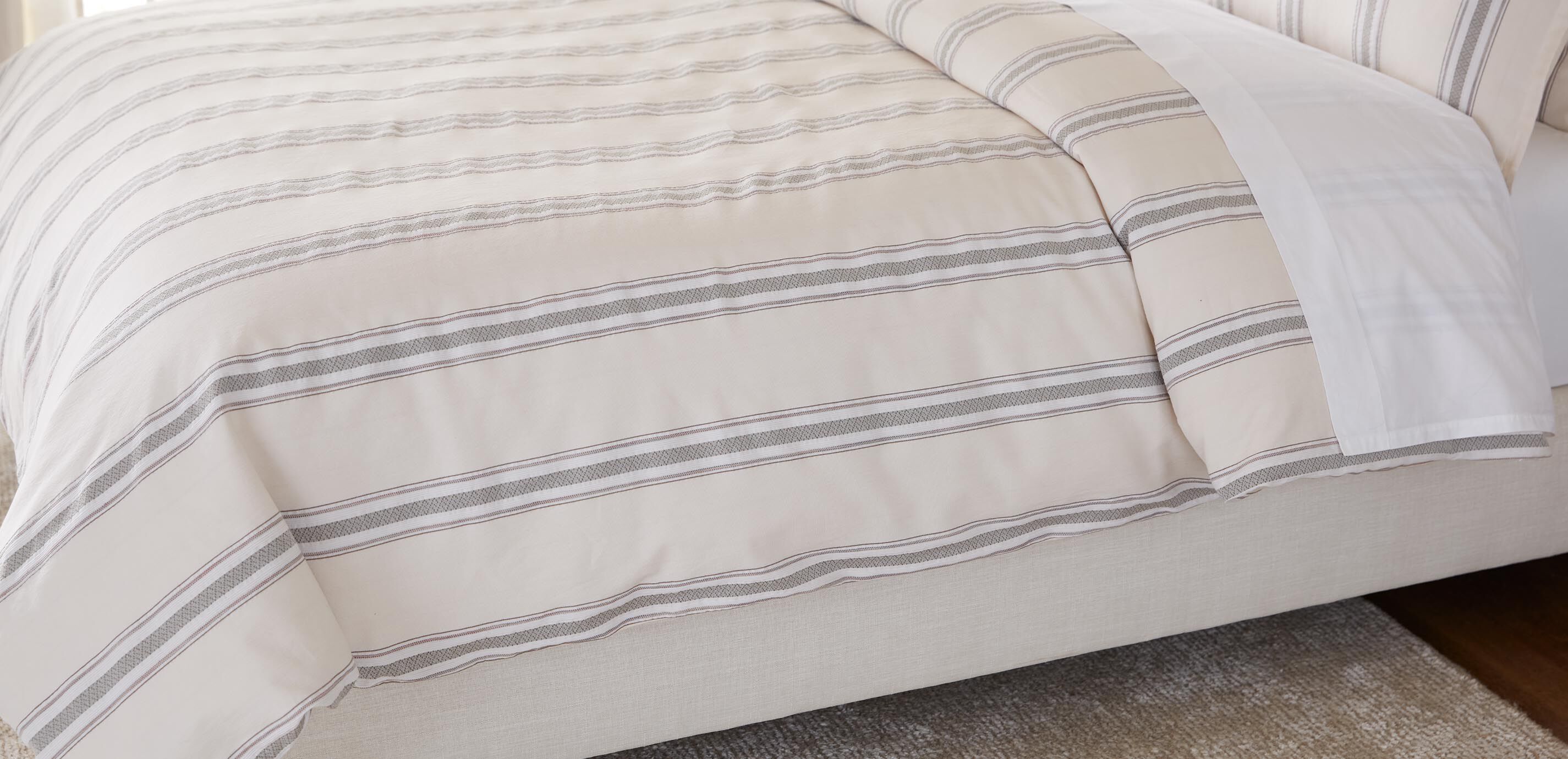 Garment-Washed Stripe Duvet Cover and Shams Set_3