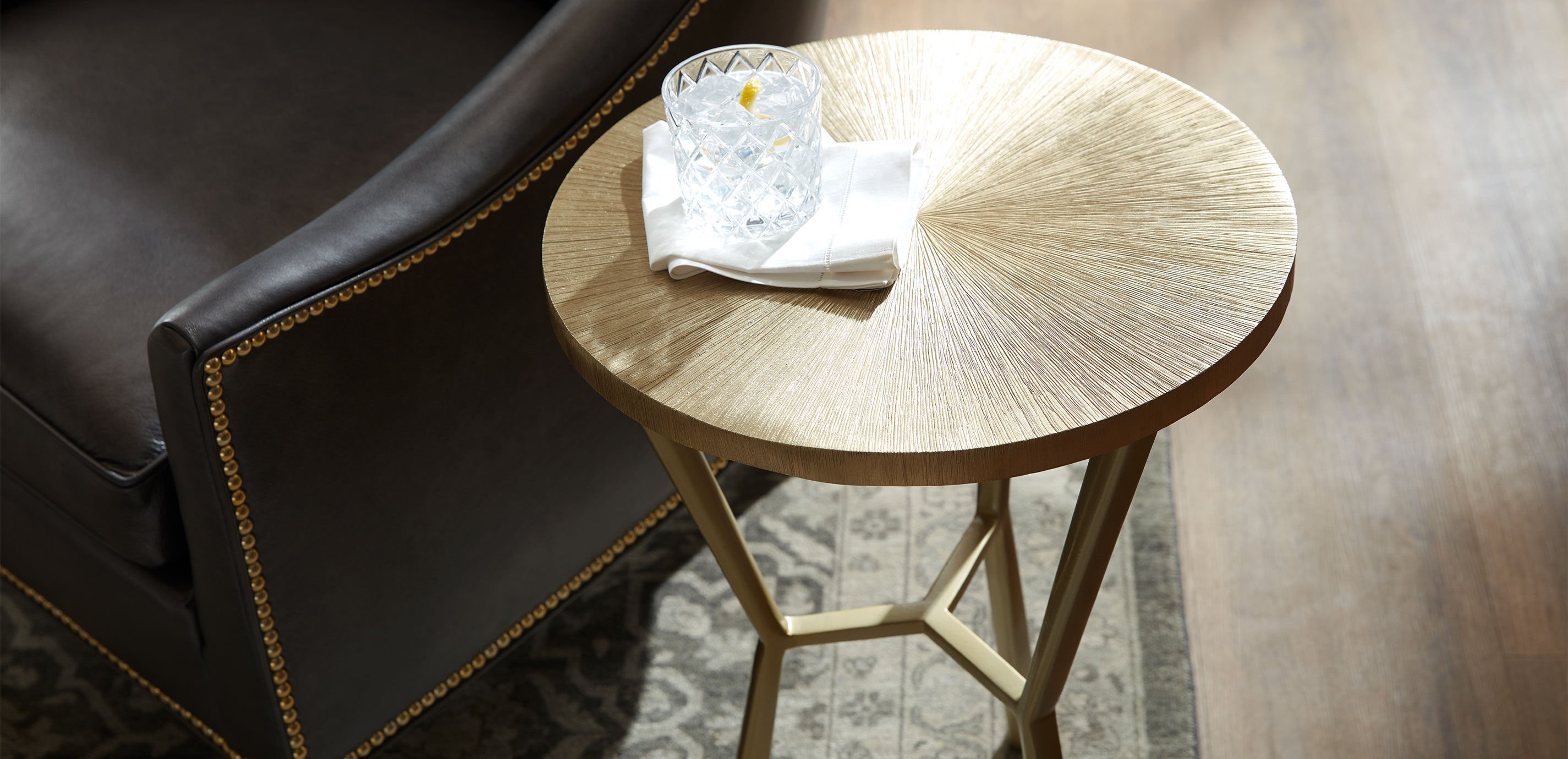 Tasha Aluminum Accent Table | Small Aluminum Table | Ethan Allen