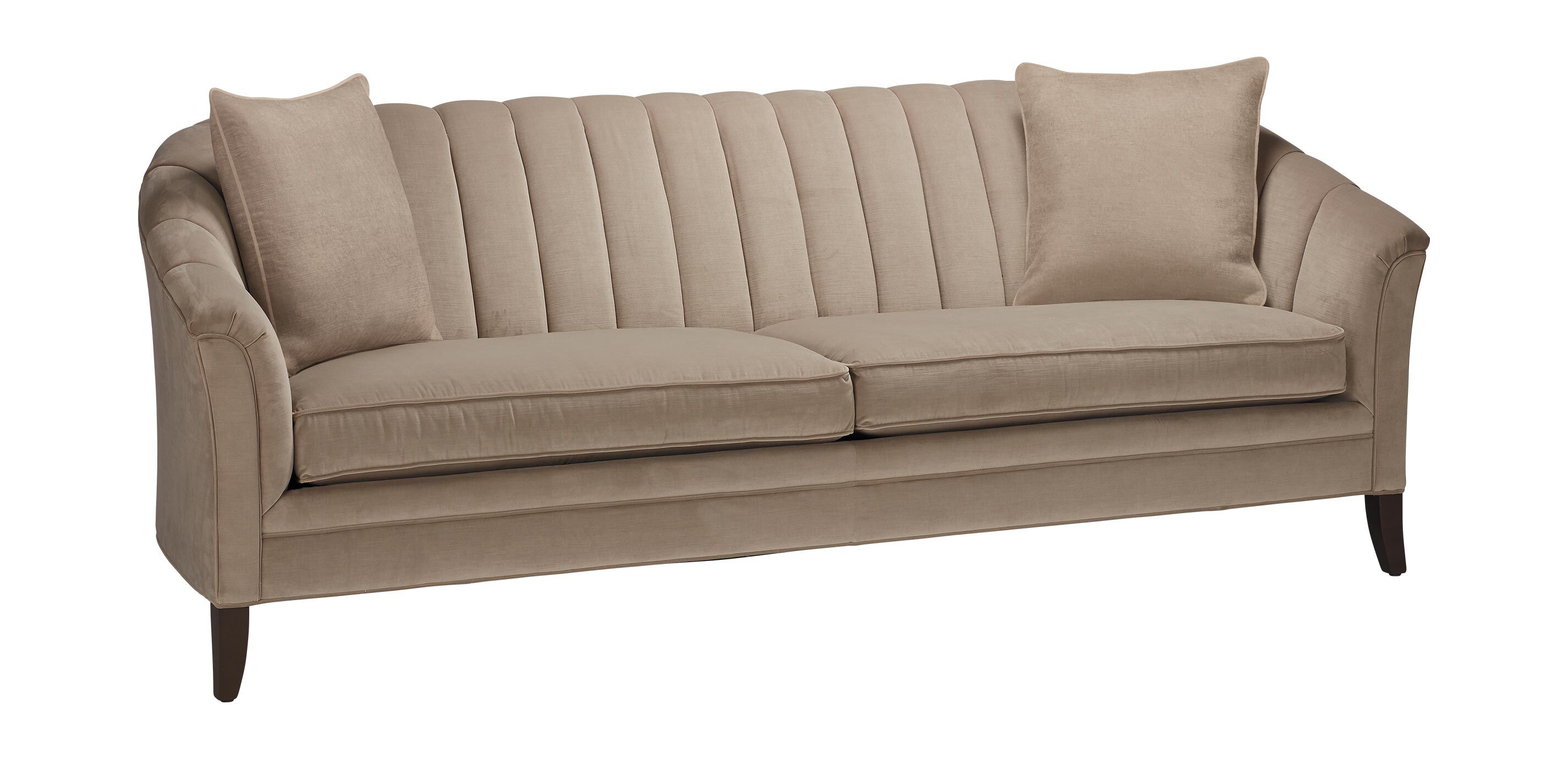 Nathalie BarrelBack Sofa Art Deco Sofa Ethan Allen