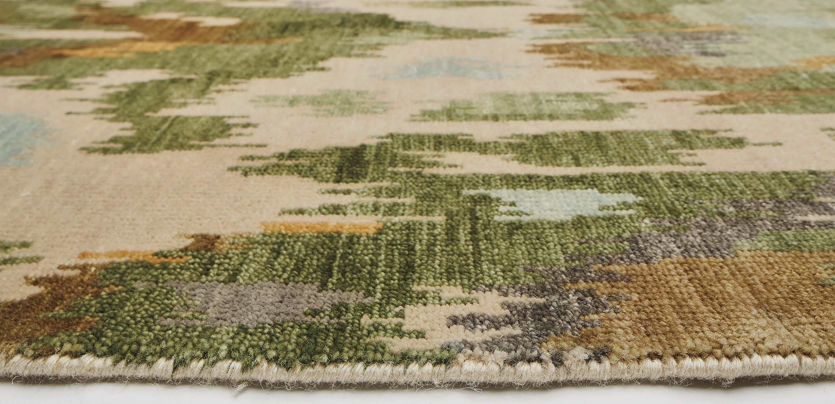 Nouveau Green Ikat Rug_4