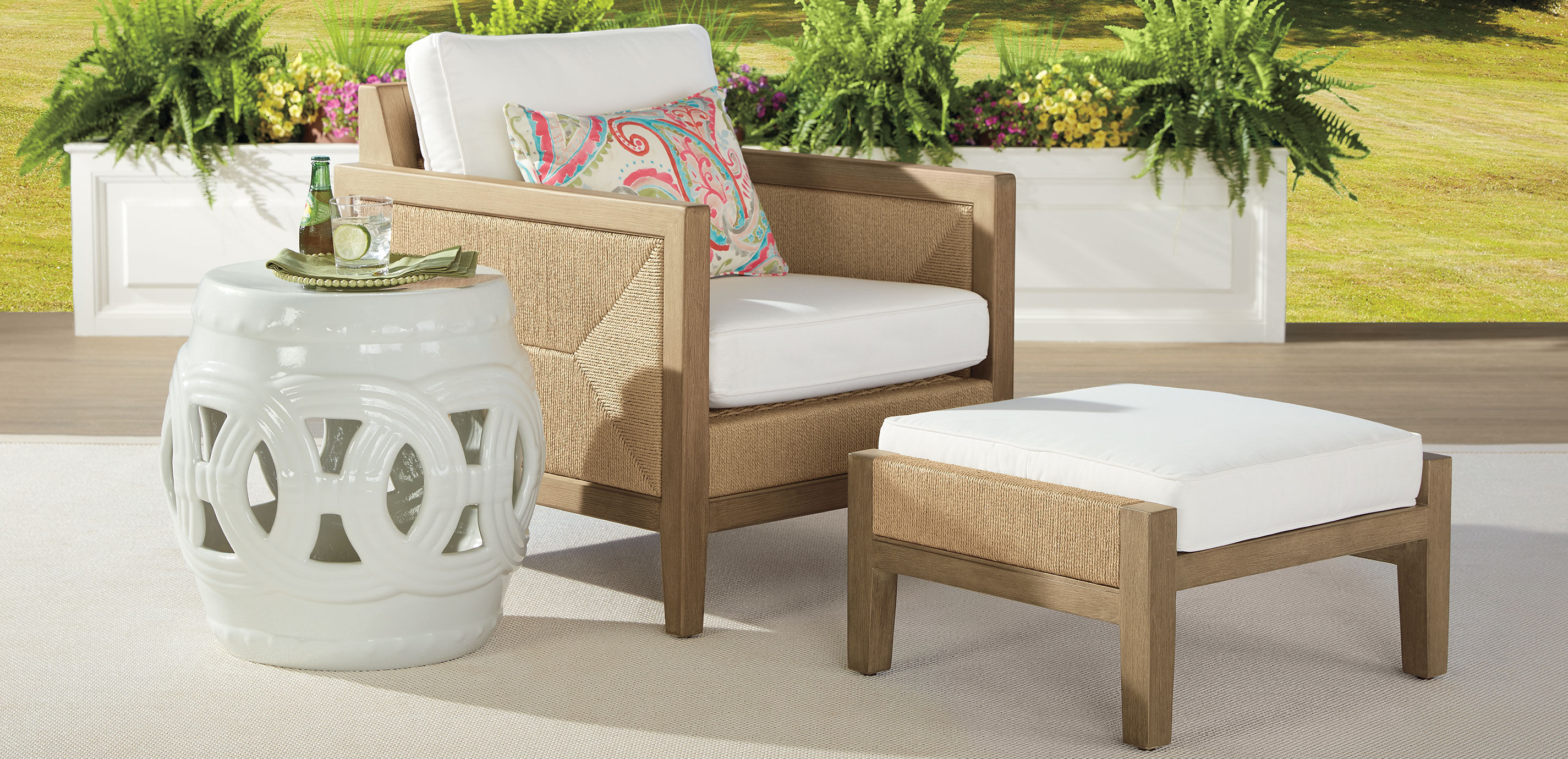 Ethan allen chair cushions sales
