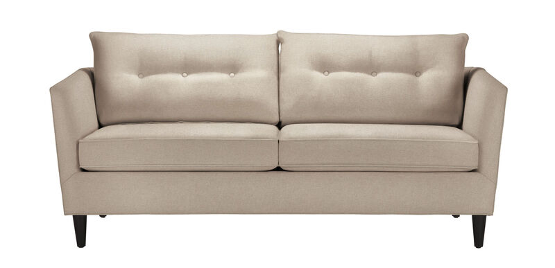 Carlen Flare Arm Sofa With Smooth Back, How To Clean Ethan Allen Fabric Sofa