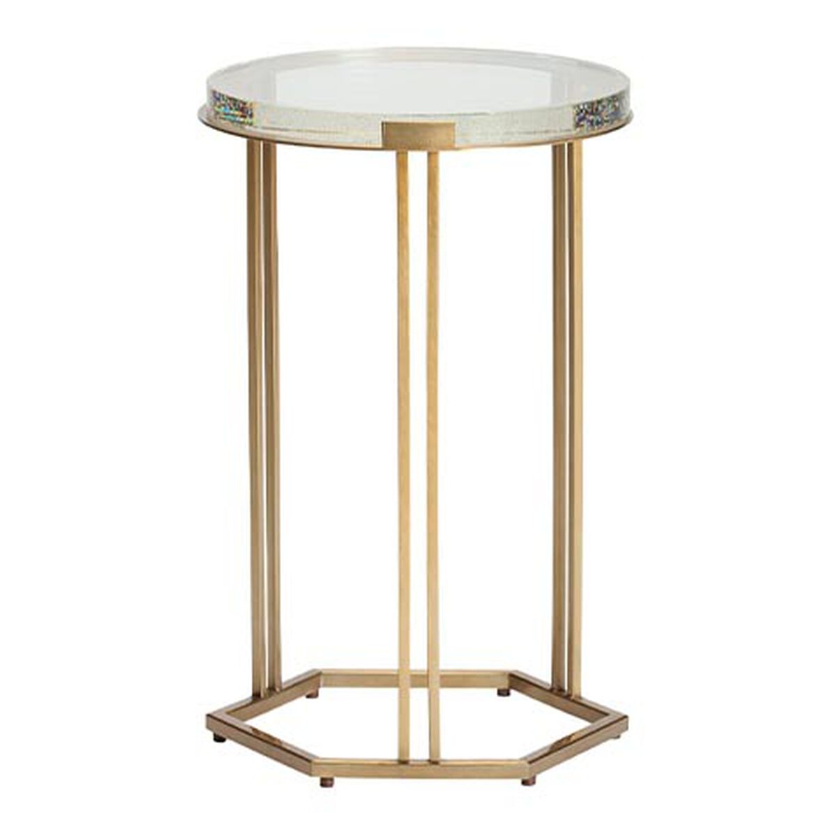 Arden Accent Table, Brass