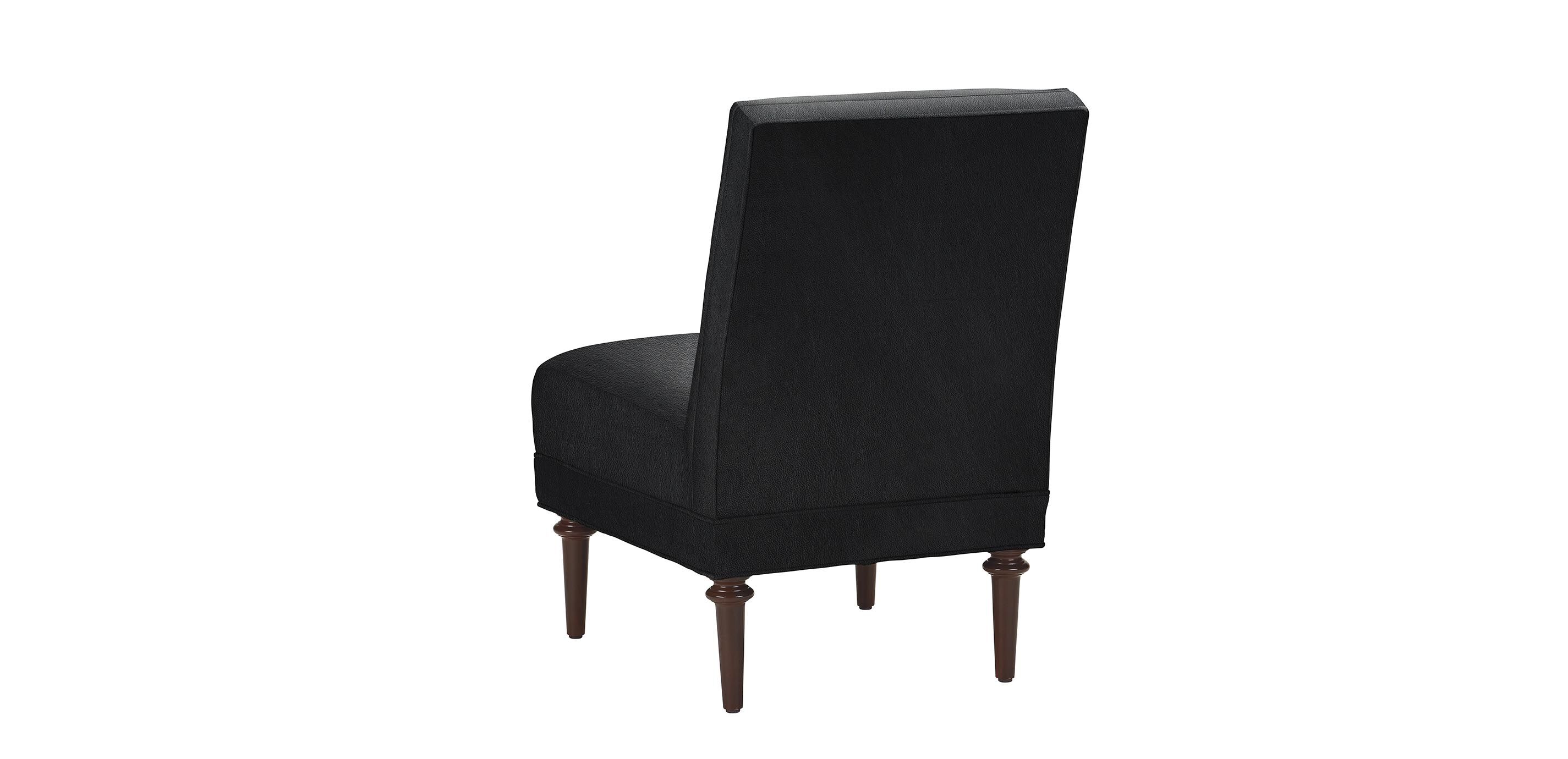 Arlo Leather Armless Chair Leather Slipper Chair Ethan Allen