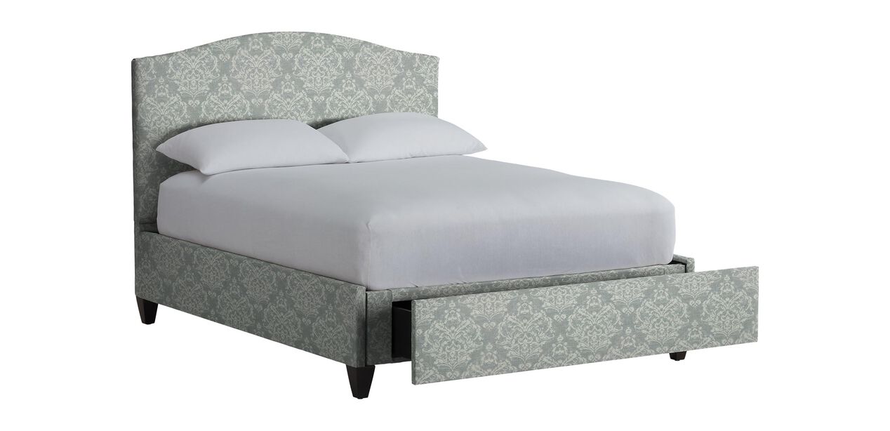Rania Custom Storage Bed | Curved Storage Bed | Ethan Allen