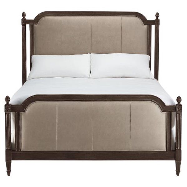 Allesandra Leather-Panel Bed