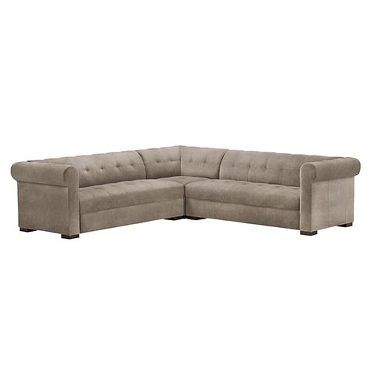 Rockwell Leather Three-Piece Sectional