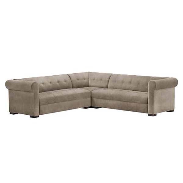 Rockwell Leather Three-Piece Sectional