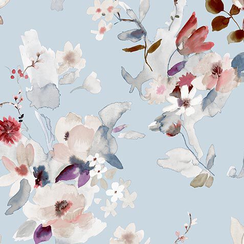 Summer Bouquet Floral Wallpaper image