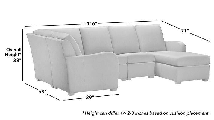 Jennings Leather Five-Piece Sectional with Chaise_2