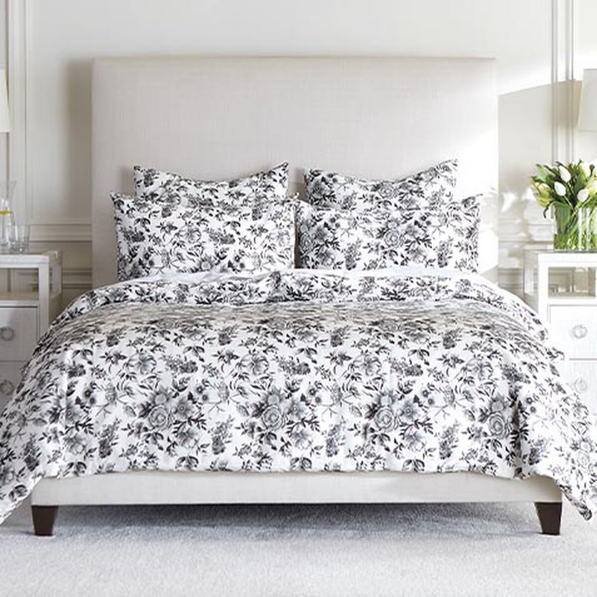 Black & White Printed Duvet Cover Set