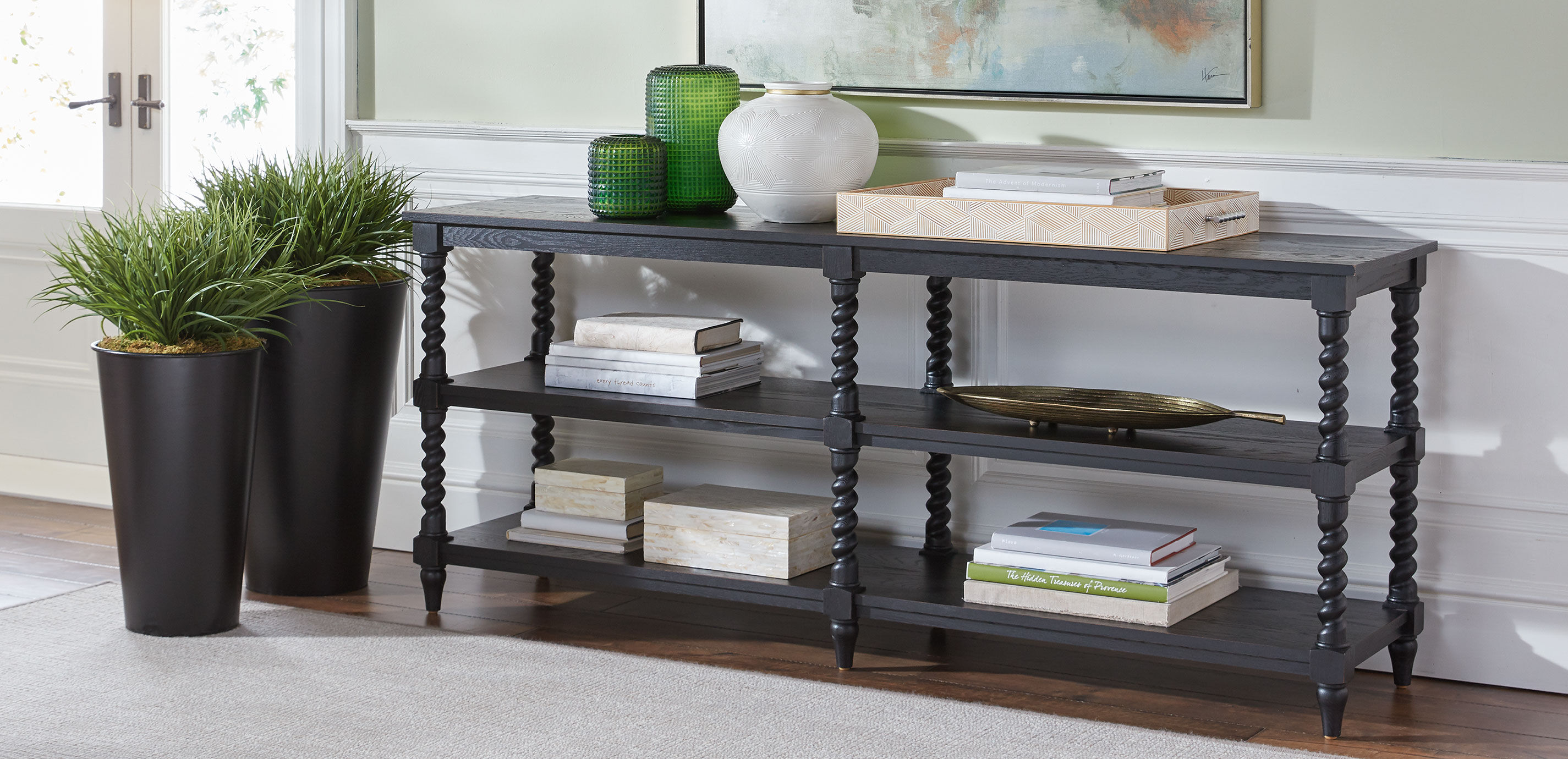 Barley twist new arrivals console table