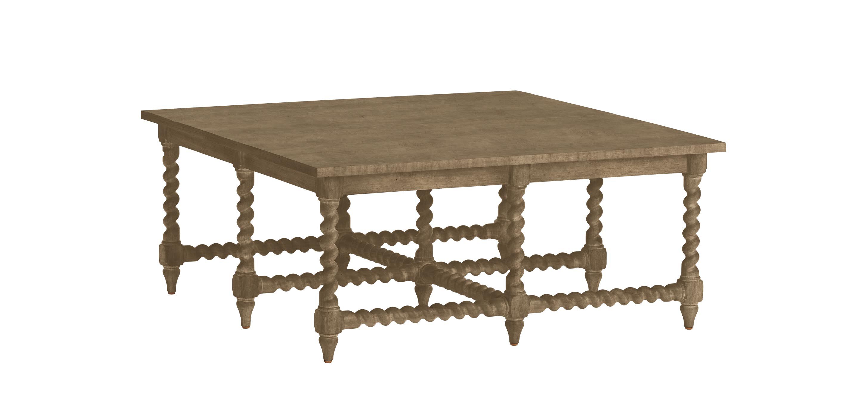Madalynn Square Barley Twist Coffee Table_1
