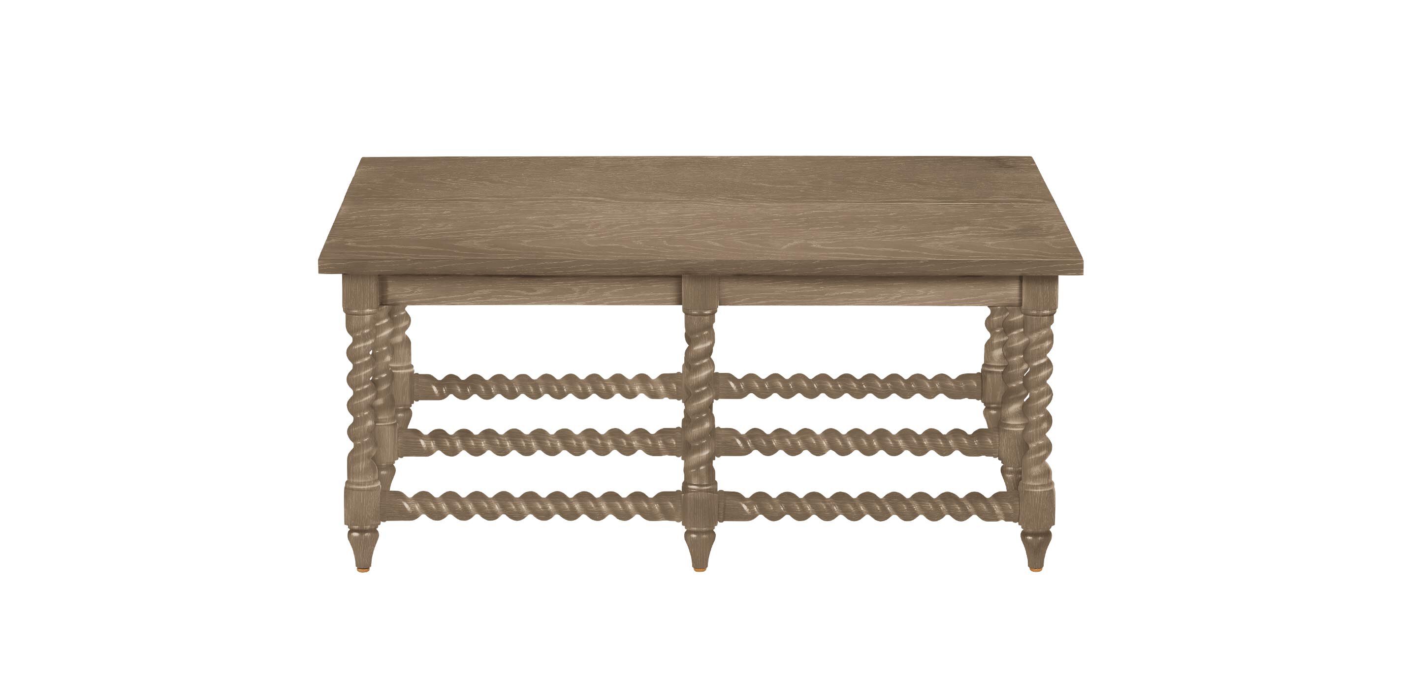 Madalynn Square Barley Twist Coffee Table