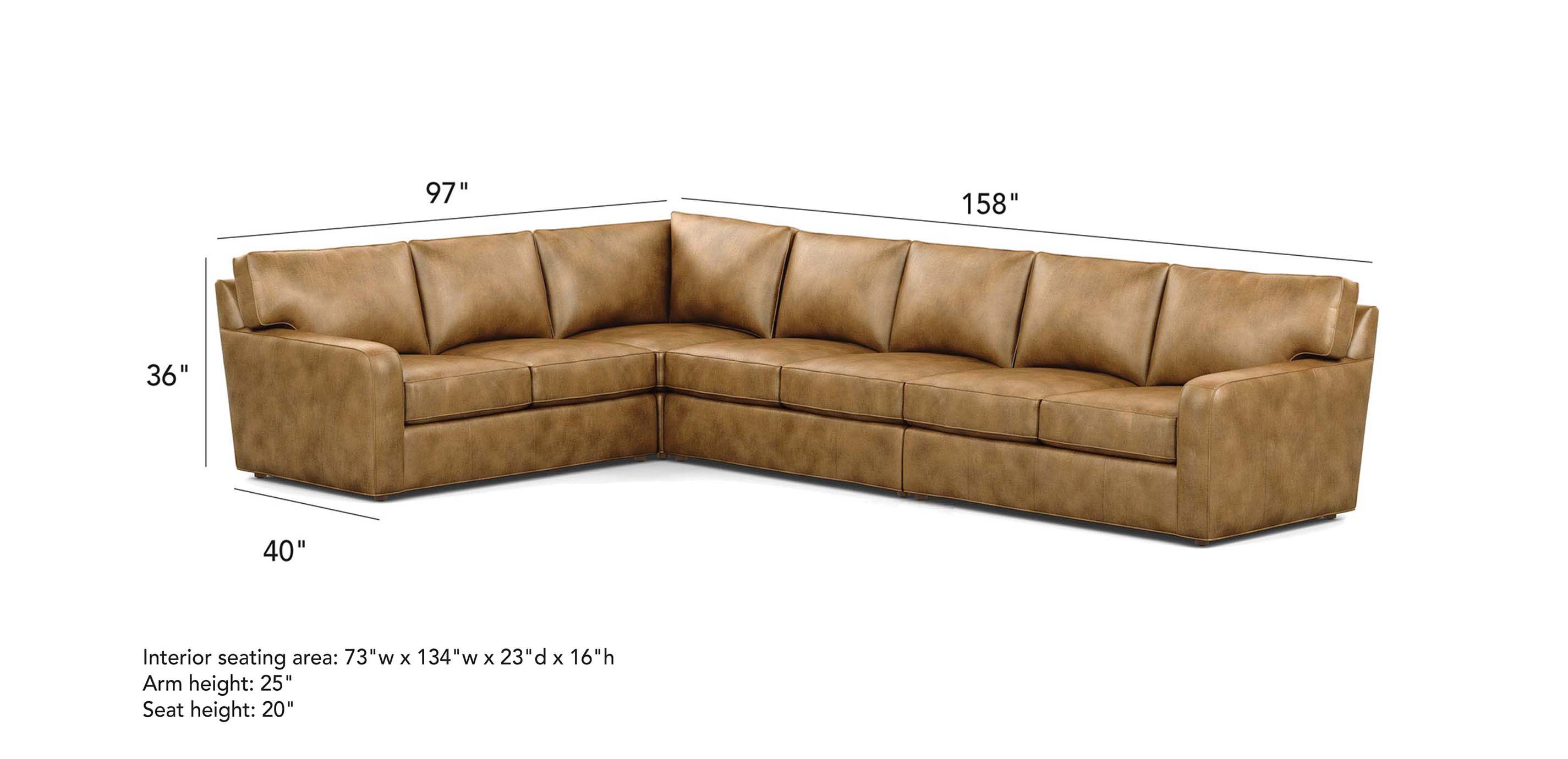 Ethan allen retreat track arm sectional new arrivals