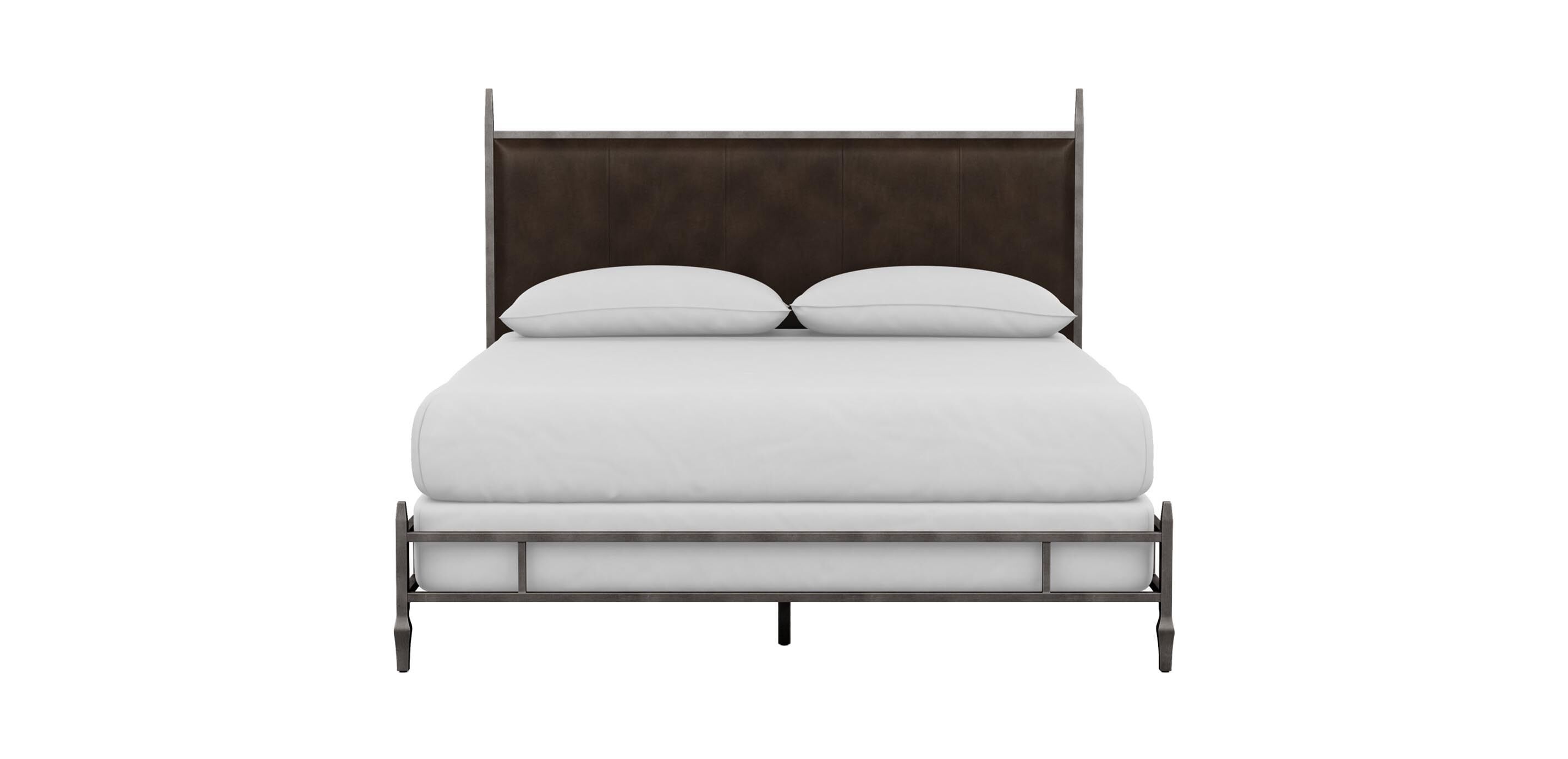 Lincoln Leather Upholstered Bed