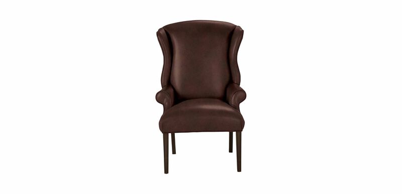 Jayden Leather Host Chair Arm & Host Chairs Ethan Allen