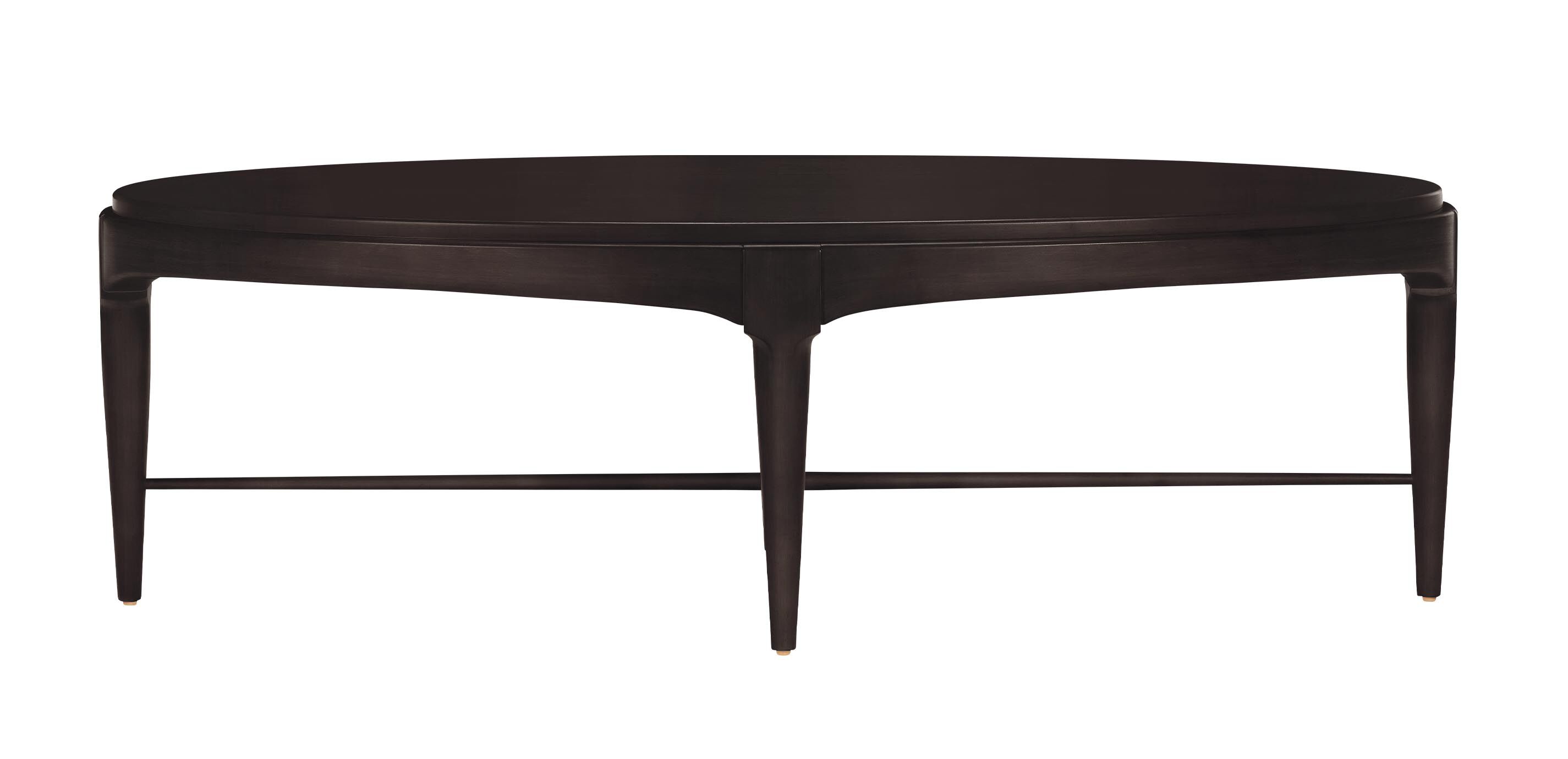 Draper Oval Wood Midcentury Coffee Table | Ethan Allen