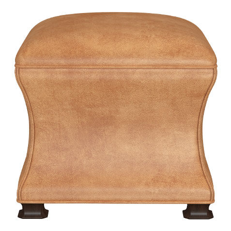 Corbin Leather Ottoman image