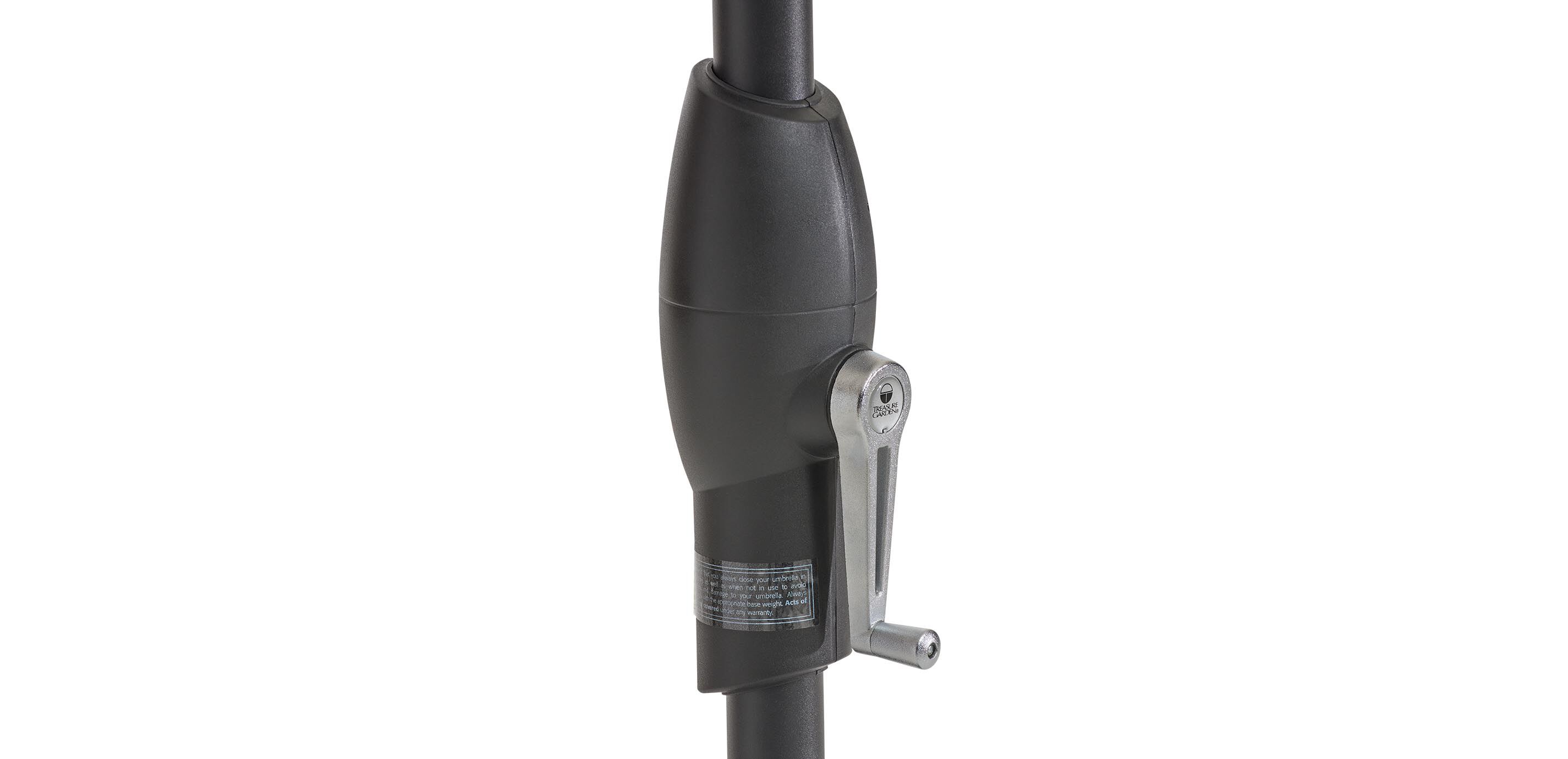 8'x10' Auto Tilt Umbrella Black Pole_5
