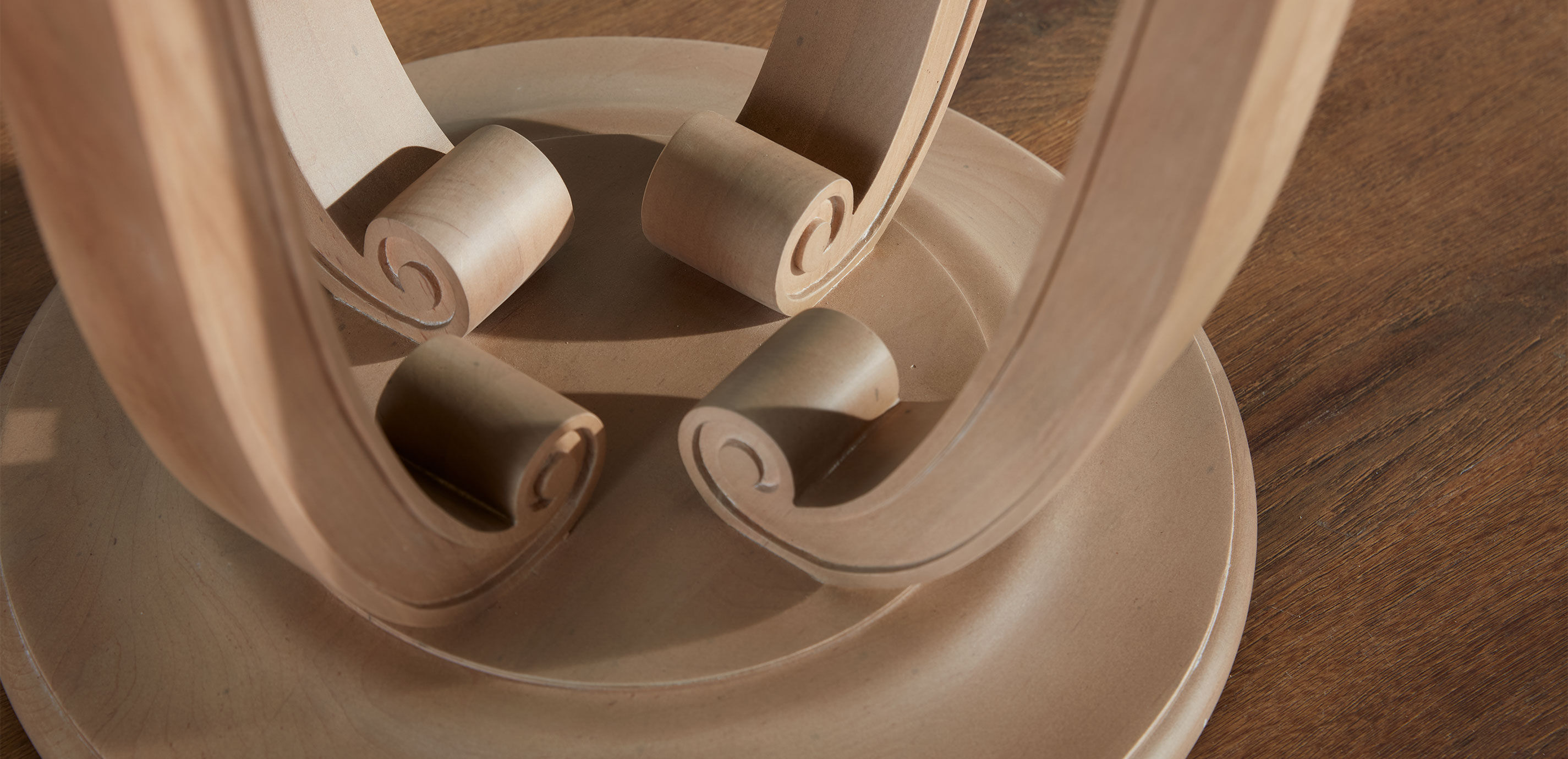 Camille Round Glass-Top Scroll-Base End Table_6