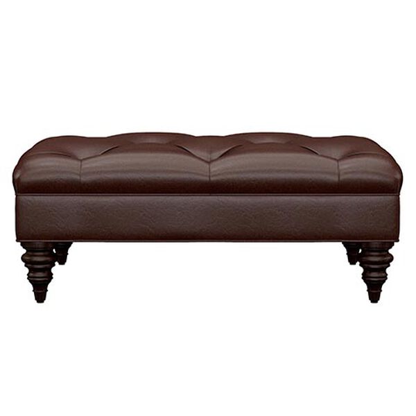 Anton Tall Leather Ottoman