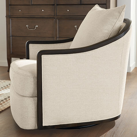 Maeva Wood Frame Swivel Chair Product Tile Hover Image 201058