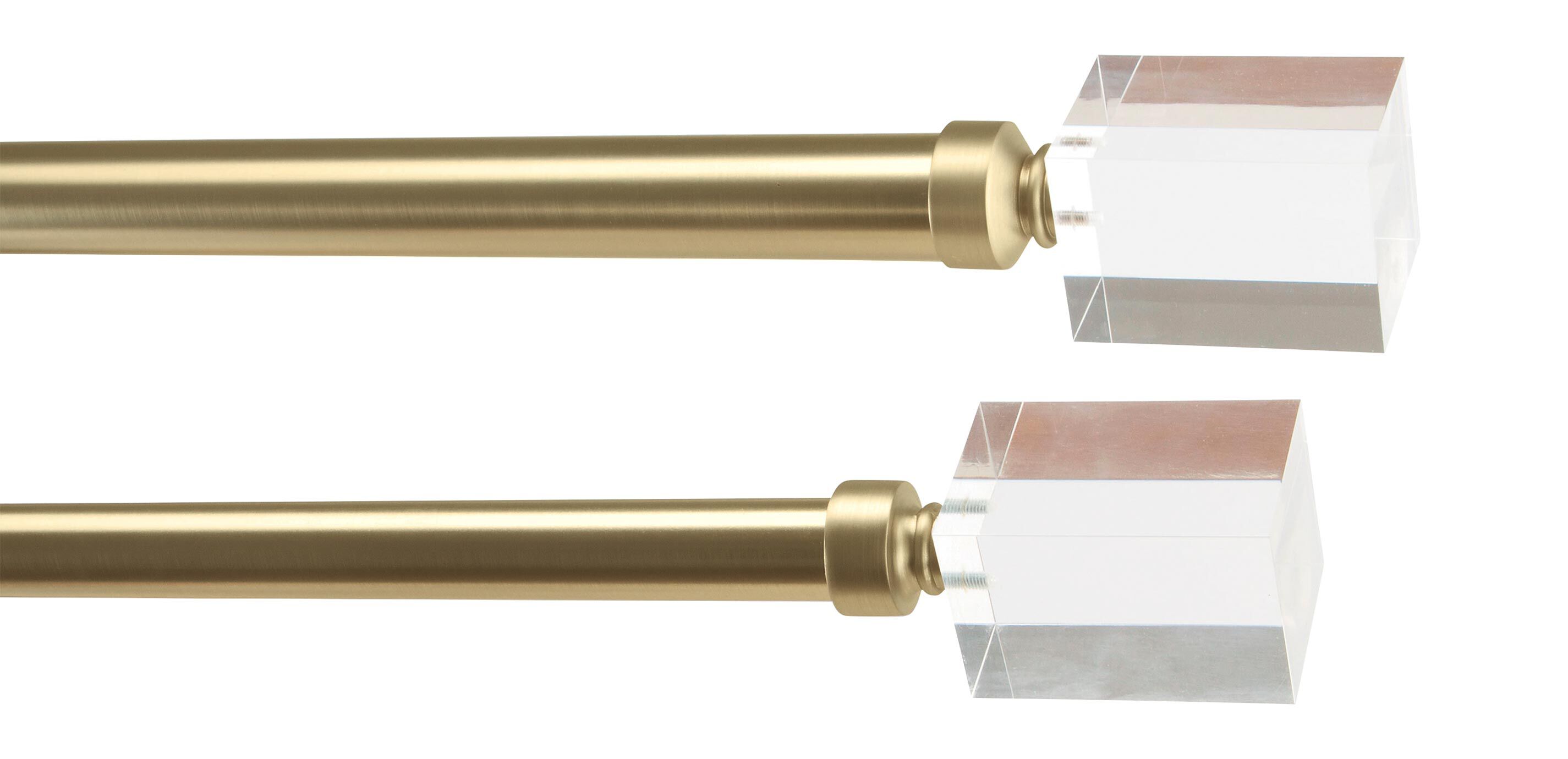 Acrylic Block Finial Hardware Set