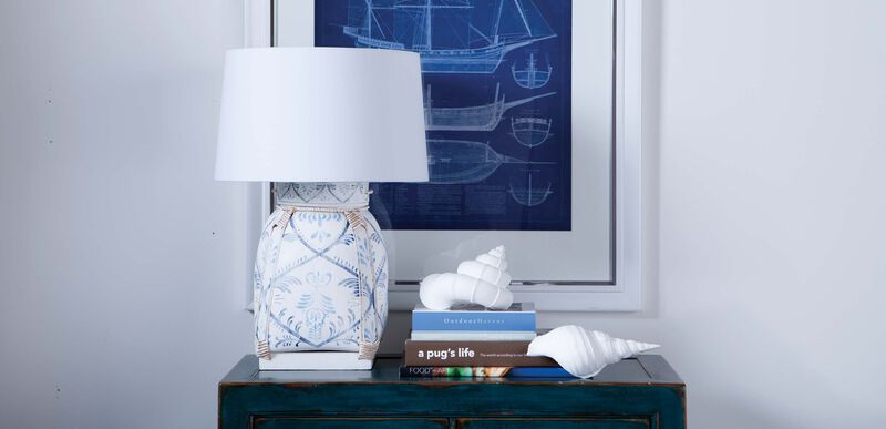 Jasmine Blue Bamboo Table Lamp | TABLE LAMPS | Ethan Allen