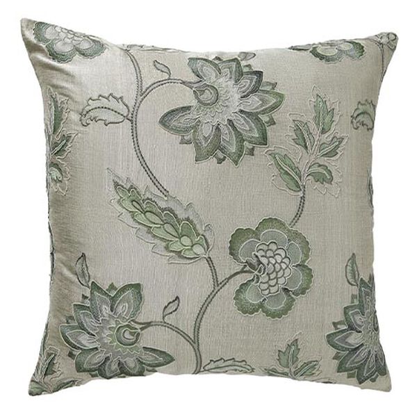 Floral Embroidered Euro Pillow