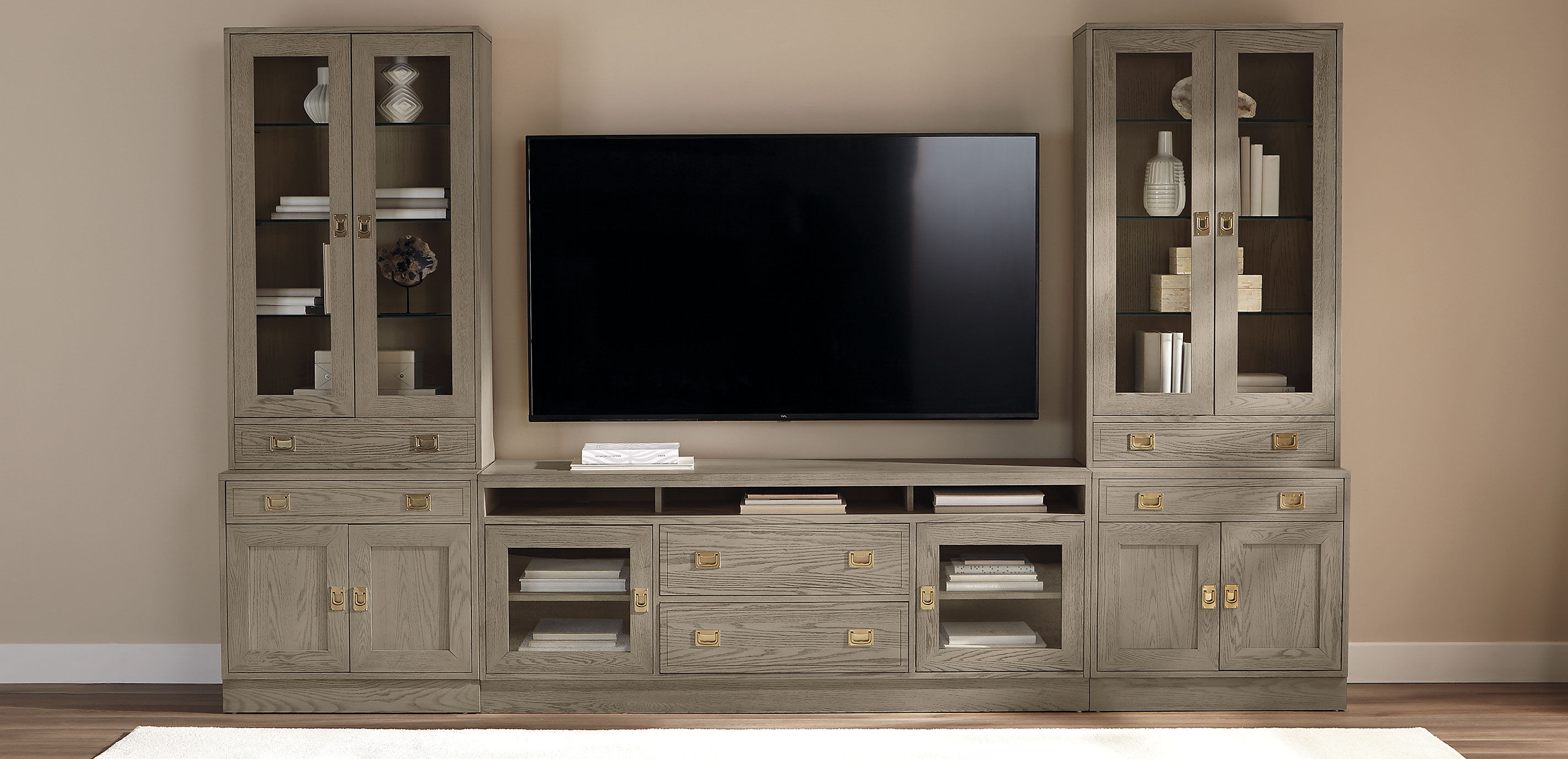 Callum Single Bookcase, Glass Doors_2