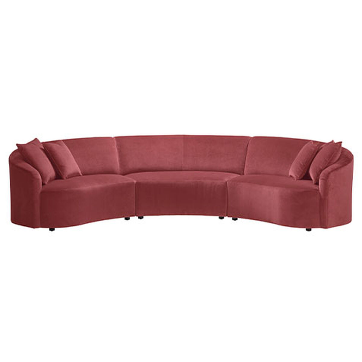 Calista Curved Three-Piece Sectional