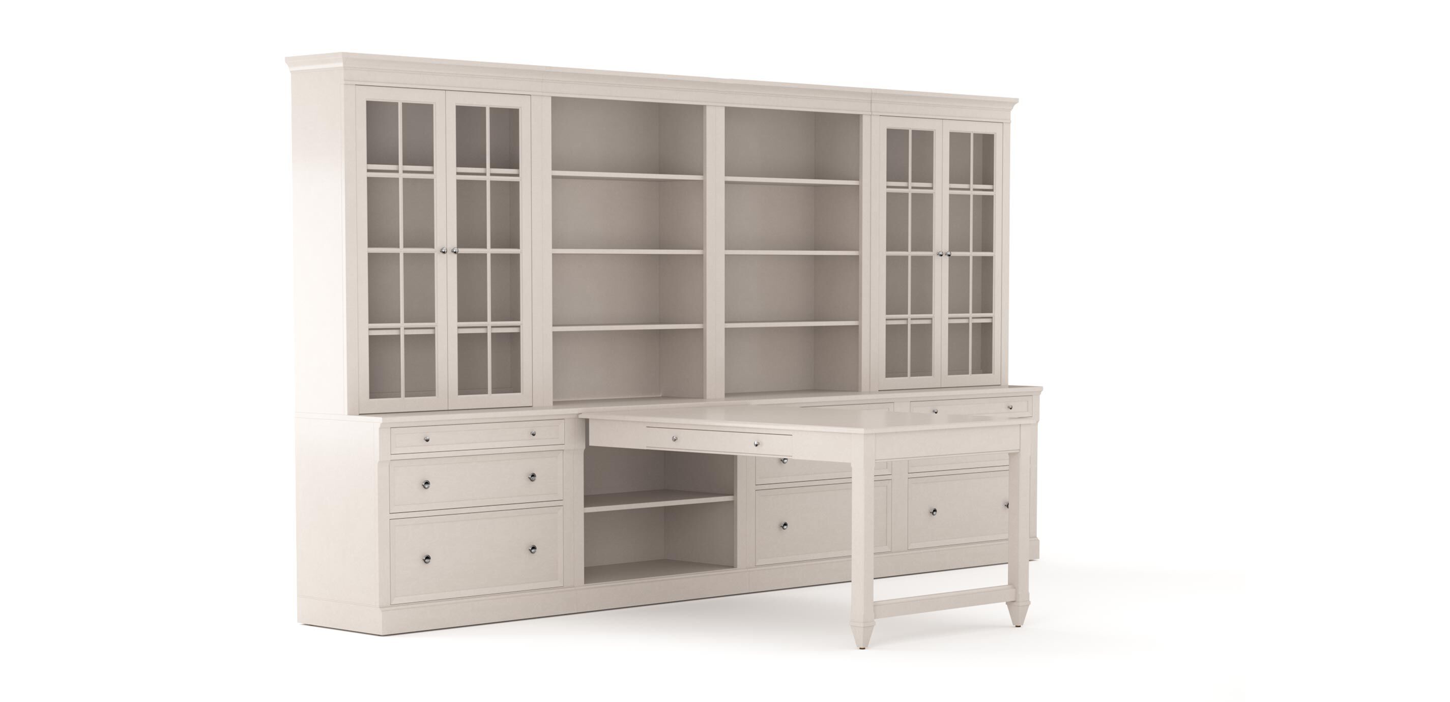 Continental Grand Office Island, Glass Doors_1