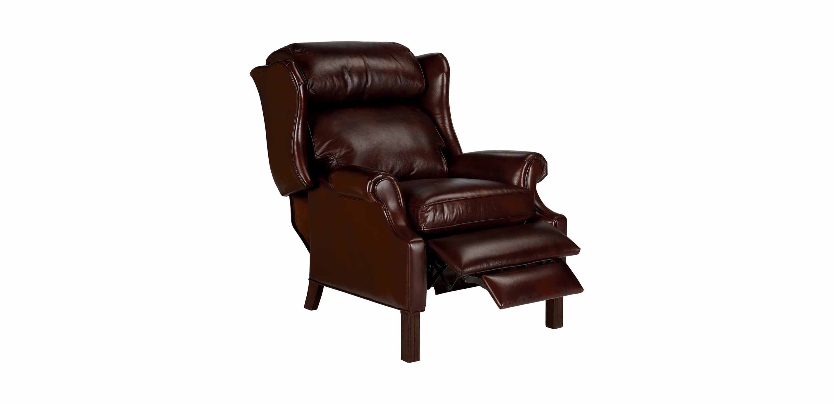 Townsend Leather Recliner, Old English/Chocolate_3