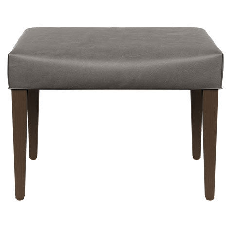 Harbor Leather Wood-Base Bunching Ottoman image