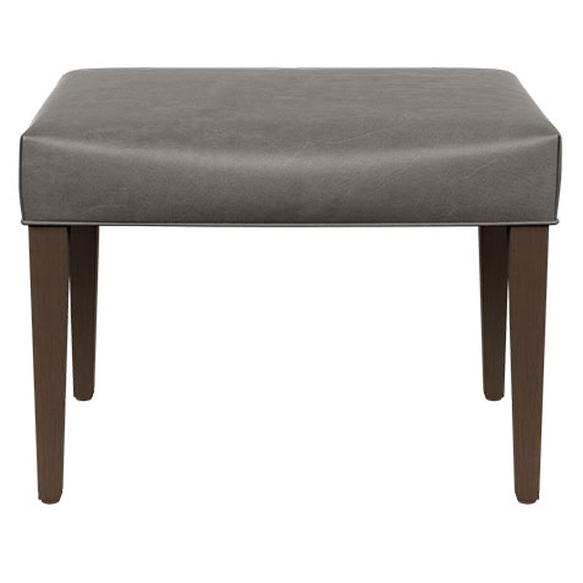Harbor Leather Wood-Base Bunching Ottoman
