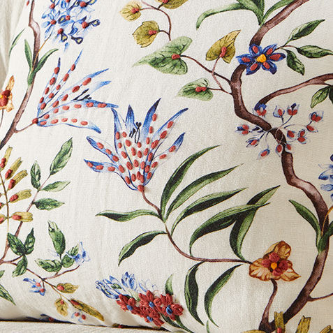 Multi Floral Print Knotted Pillow Product Tile Hover Image 062505