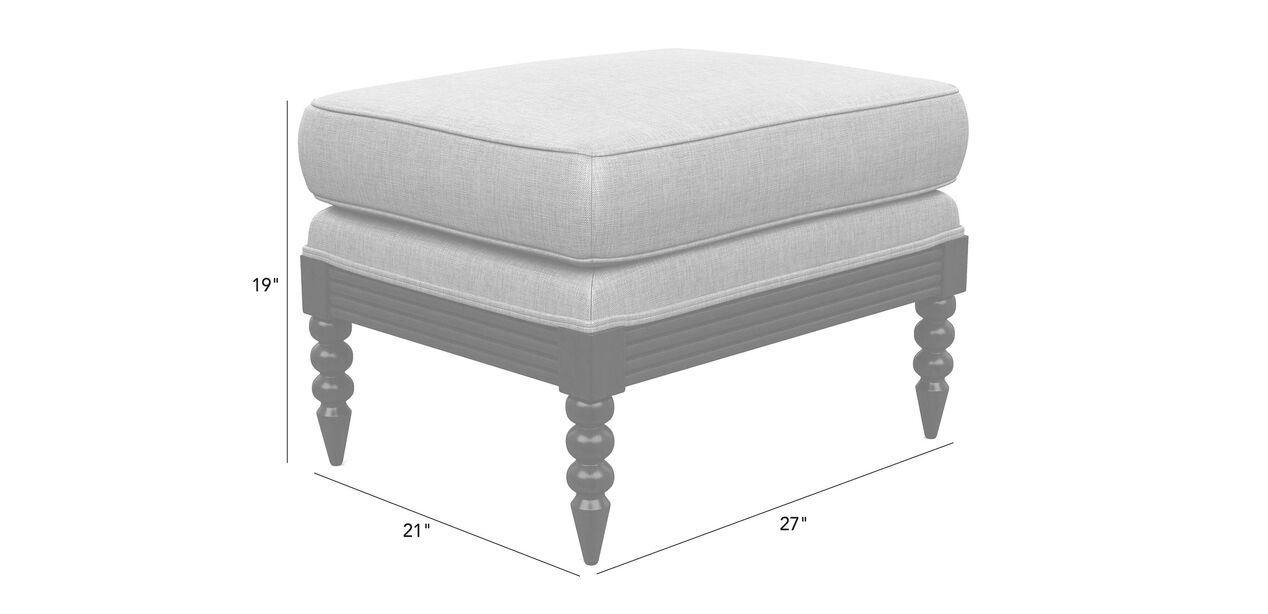 Brant Ottoman Ottomans & Benches Ethan Allen